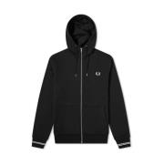 Fred Perry Autentisk Zip Hoody Black -L