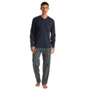 Blå Natt Relax Imprint 2 Pyjamas Sett