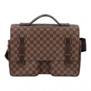 Pre-owned Brunt skinn Louis Vuitton Messenger