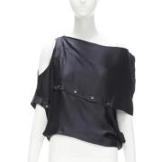 Pre-owned Svart silke Maison Margiela Topp