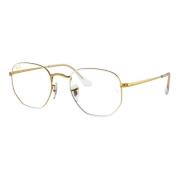 White Legend Gold Eyewear Frames