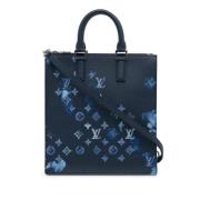 Pre-owned Blatt lerret Louis Vuitton Sac Plat