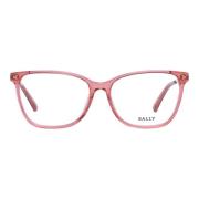Røde Trapezium Briller for Kvinner