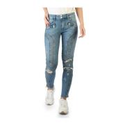 Kliske Skinny Jeans med knapp og glidelås