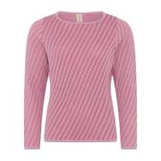 Spesiell Rutete Pullover Bluse Lemonade