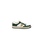 Hvite & Grønne Lyon Lave Top Sneakers