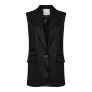 Oversize Vest Blazer i Svart