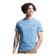 Fresh Blue Grit Superdry Vintage Logo Emb Tee T-Skjorter Poloshirt