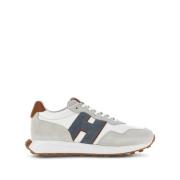 Hvite Sneakers med Multifarget Design