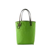Grønn/Brun Canvas Tote Bag