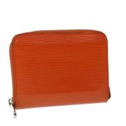 Pre-owned Oransje Louis Vuitton lommebok i skinn