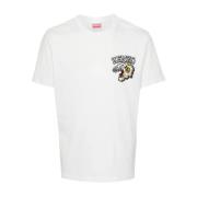 Hvite T-skjorter og Polos med Varsity Jungle Broderi