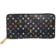 Pre-owned Svart lerret Louis Vuitton lommebok