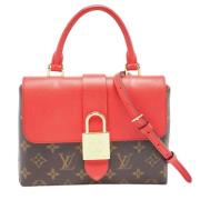 Pre-owned Brunbelagt lerret Louis Vuitton veske