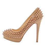 Pre-owned Beige skinn Christian Louboutin haeler