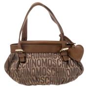 Pre-owned Brunt lerret Moschino Tote