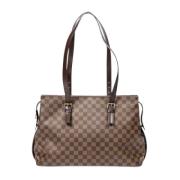 Pre-owned Brunt stoff Louis Vuitton Chelsea