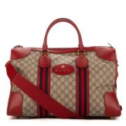 Pre-owned Beige belagt lerret Gucci Travel Bag