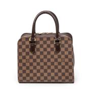 Pre-owned Brunt stoff Louis Vuitton Triana