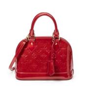 Pre-owned Rodt stoff Louis Vuitton Alma