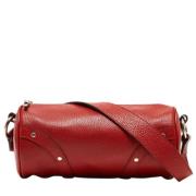 Pre-owned Red Leather Burberry The Barrel