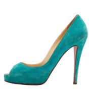 Pre-owned Bla semsket skinn Christian Louboutin haeler