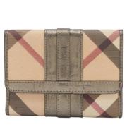 Pre-owned Beige skinn Burberry lommebok