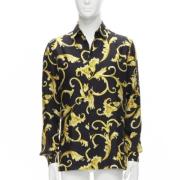 Pre-owned Svart silke Versace skjorte