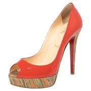 Pre-owned Rodt skinn Christian Louboutin haeler