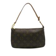 Pre-owned Brunt skinn Louis Vuitton Clutch tilbehor