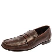 Pre-owned Brunt skinn Louis Vuitton Flats