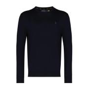 Navy Strikket Genser