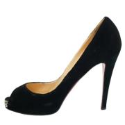 Pre-owned Svart floyel Christian Louboutin haeler