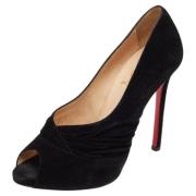 Pre-owned Svart semsket skinn Christian Louboutin haeler