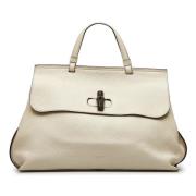 Pre-owned Beige skinn Gucci bambus