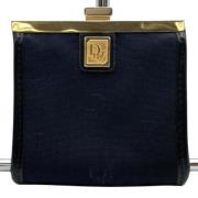 Pre-owned Navy Fabric Dior lommebok