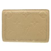 Pre-owned Beige skinn Louis Vuitton lommebok