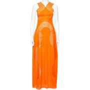 Pre-owned Oransje bomull Stella McCartney kjole