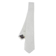 Pre-owned Hvit silke Armani slips