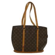 Pre-owned Brunt lerret Louis Vuitton Babylone