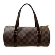 Pre-owned Brunt lerret Louis Vuitton Papillon