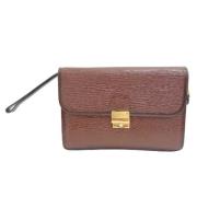 Pre-owned Brun skinn Bally Clutch