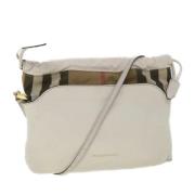 Pre-owned Beige skinn burberry skulderveske