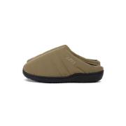 Beige Slip-On Sandaler med Koselig Materiale