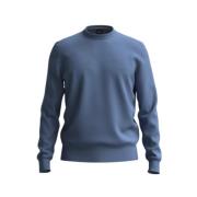 Pastellblå Crew-neck Sweatshirt