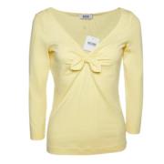Pre-owned Gul bomull Moschino Top