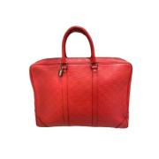 Pre-owned Rodt skinn Louis Vuitton veske