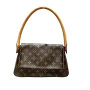 Pre-owned Brunt lerret Louis Vuitton Looping