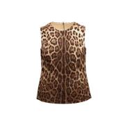 Pre-owned Brunt stoff Dolce & Gabbana Top