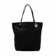 Pre-owned Svart lerret Gucci Tote